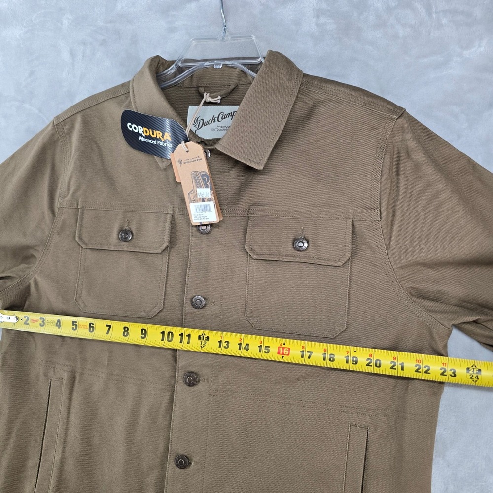 Duck Camp Brush Jacket Mens‎ Large Pin Oak Brown Cordura Canvas Outdoor LBJ100 - Picture 6 of 9